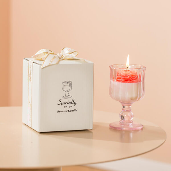 Custom new design holiday gift floral scent peony scented candle - Image 4